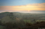 Corfe Castle Sunrise