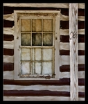 Log Cabin Window