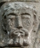 Atrial cross, front crossing, face of Christ