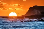 z3996 Sunset from Ventnor and beyond