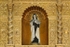 High altar, second tier, central niche sculpture, St. Teresa of Avila