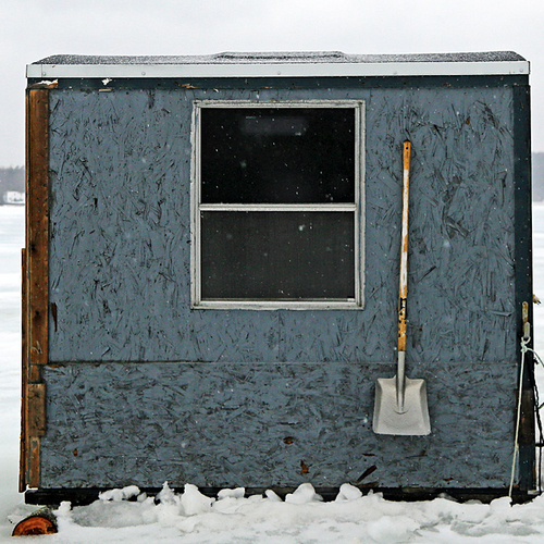 Ice Fishing Shack New Brunswick Canada