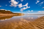 z3902 Yaverland Beach Reflections