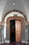 Michoacán, San José, cloister portería door