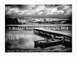 Moher Lake in Snow BW