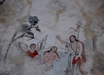 San Gabriel Arcángel, baptistry mural, Baptism of Christ