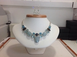 Natural Aquamarine, Blue Topaz & Chalcedony