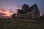 St Martha's Church at Sunset