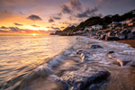 z3599 Steephill Cove at Sunset