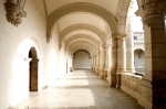 Upper cloister walk, barrel vault