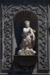 Façade, central niche sculpture, Virgin Immaculate