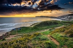 z4002 A Spring Evening at Compton Bay