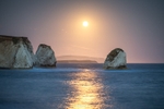 ab578 The Sturgeon Moon over Freshwater bay
