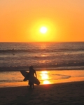 Surfers at Sunset
