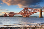 The Forth Rail Bridge at Sunset