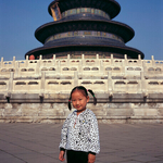 Young Girl in fromt of Temple of Heaven,Beijing, China