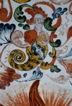 Sacristy arch, soffit mural, merman
