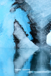 Blue iceberg reflection, Jokulsarlon, Iceland