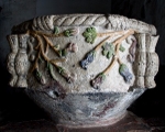 Lower cloister, baptismal font