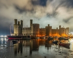 084 Caernarfon Castle reflextion