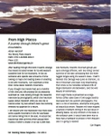 From High Places review - Walking Wales Magazine - 2011