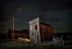 The Ghost Town of Bodie, California | Swasey Hotel By Night