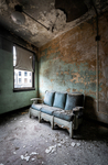 Uninviting Seat | Union Station, Brownsville, PA