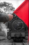 WLLR Stop flag at Cyffronydd