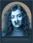 Girl With Blue Butterfly