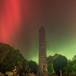 Aurora Over Round Tower, Glendalough