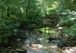 Afon Tarell winding its way to Brecon