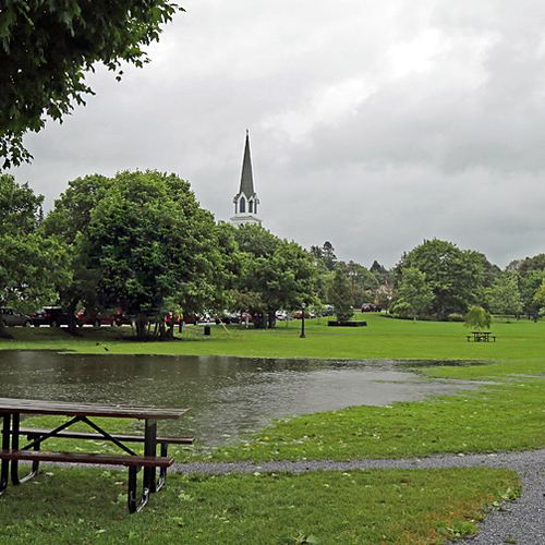 Picnic Cancelled. Rothesay Common submerged.