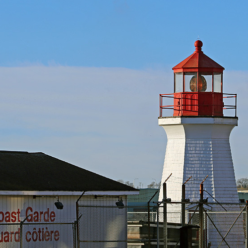 Saint John Coast Guard Base Lighthouse located at the foot of King Street.