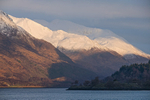 Am Bodach and Na Gruagaichean across Loch Leven, Highland
