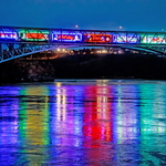 CPKC Holiday Train - Reversing Falls Bridge - Saint John, NB, Canada