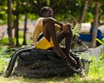 Bequia Youth Sailors, resting