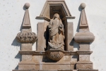 Santa María, façade gable niche, Virgin Immaculate