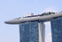 Sands Skypark Observation Deck viewed from Merlion Park, Singapore