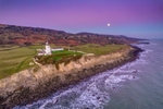 z3962 Moonrise over St Catherine's