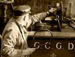 WLLR Dougal and driver detail sepia