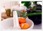 Windowsill Orangerie with Oranges and Clivia Fruit 2