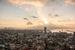 Sunrise over Vesuvious and Naples Bay