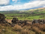 Addingham Moorside from Ilkley Moor