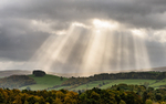 Crepuscular rays near the A66