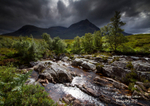 Sunburst on Rannoch Moor