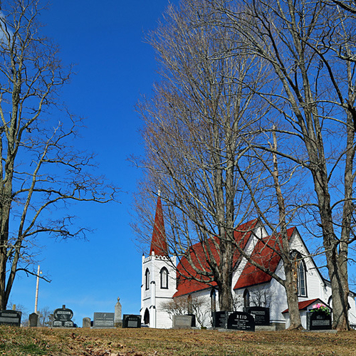 St. John's Anglican Church in Gagetown, New Brunswick.