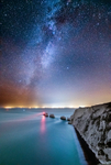 z3136 Winter Milky Way over the Needles