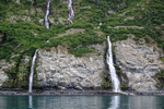 Kittiwake colony & waterfalls, Whittier, Alaska