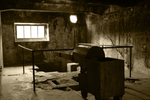 Auschwitz crematoria interior 4 sepia