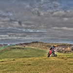 5 th hole cruit looking towards Inishfree and Gola islands